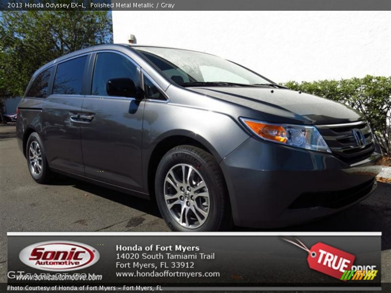 Polished Metal Metallic / Gray 2013 Honda Odyssey EX-L