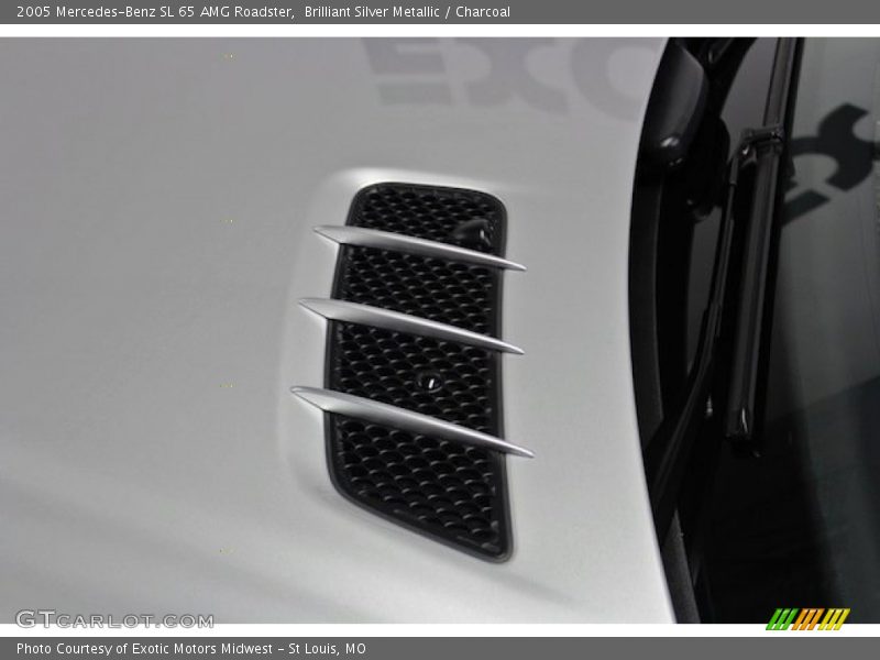 Brilliant Silver Metallic / Charcoal 2005 Mercedes-Benz SL 65 AMG Roadster