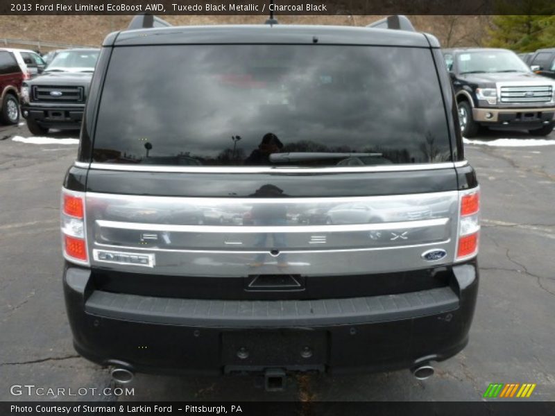 Tuxedo Black Metallic / Charcoal Black 2013 Ford Flex Limited EcoBoost AWD