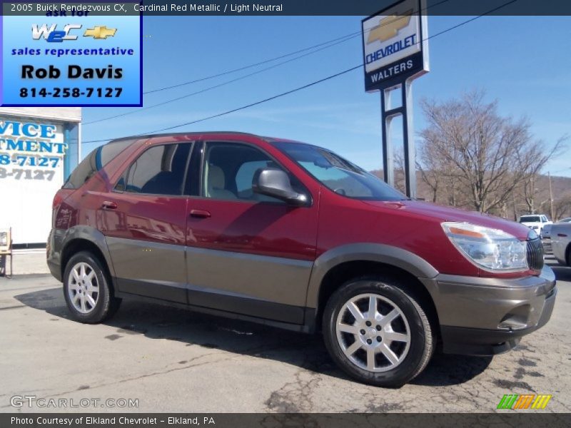 Cardinal Red Metallic / Light Neutral 2005 Buick Rendezvous CX