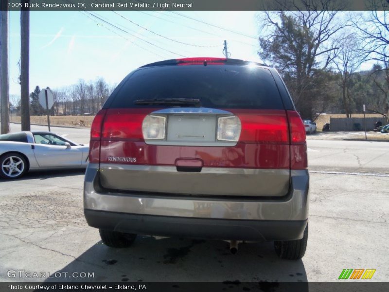Cardinal Red Metallic / Light Neutral 2005 Buick Rendezvous CX