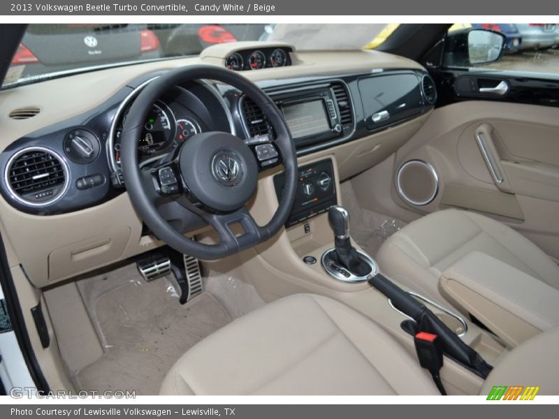 Beige Interior - 2013 Beetle Turbo Convertible 