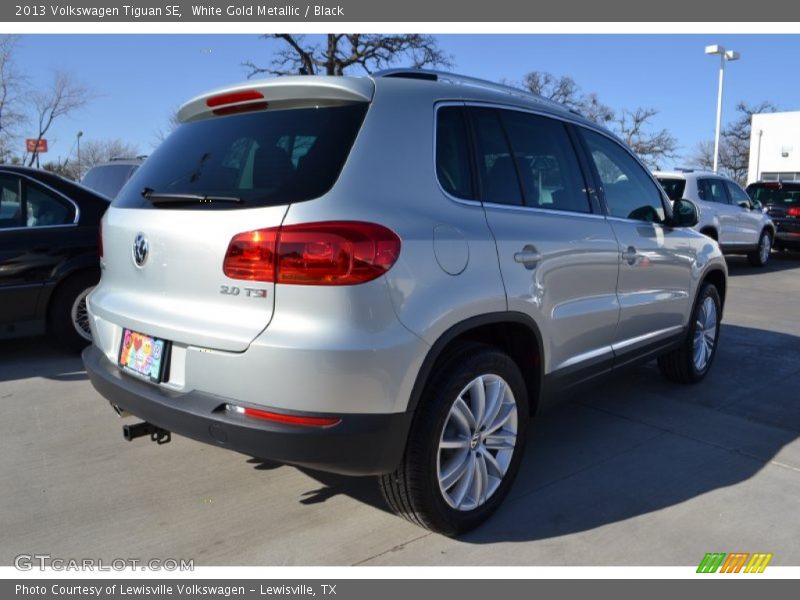 White Gold Metallic / Black 2013 Volkswagen Tiguan SE