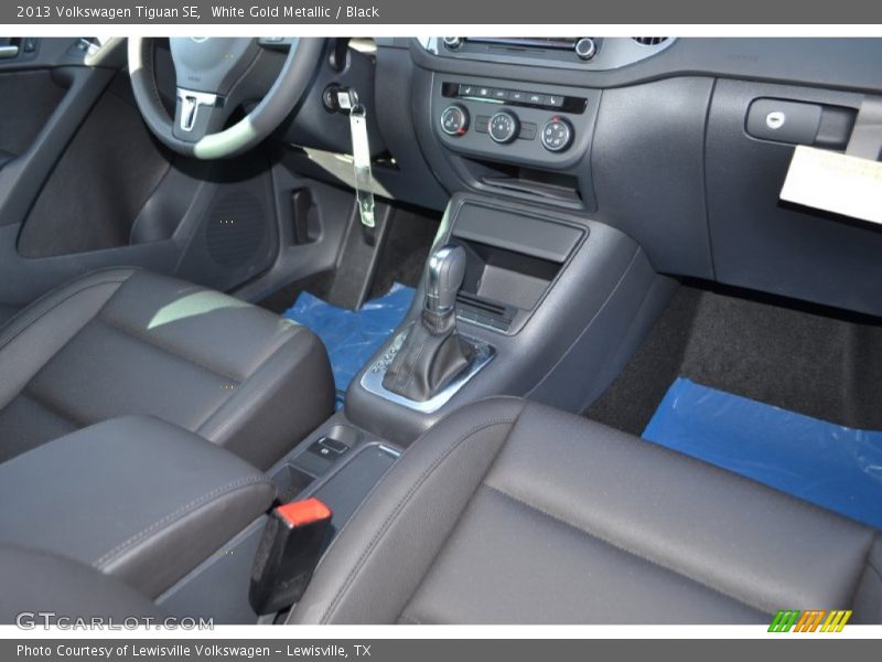 White Gold Metallic / Black 2013 Volkswagen Tiguan SE