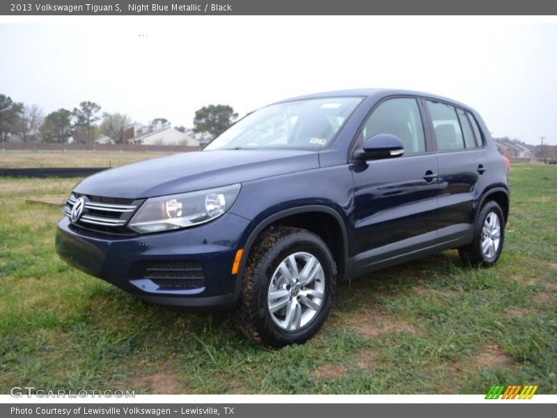 Night Blue Metallic / Black 2013 Volkswagen Tiguan S
