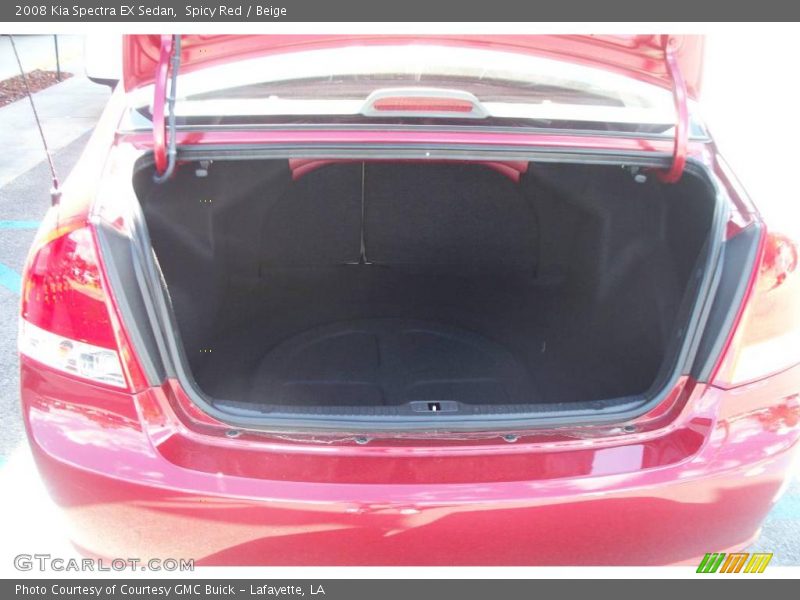 Spicy Red / Beige 2008 Kia Spectra EX Sedan