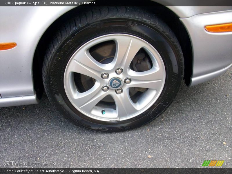 Platinum Metallic / Charcoal 2002 Jaguar X-Type 3.0