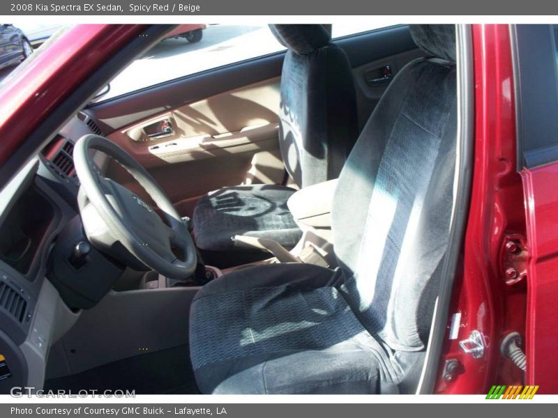 Spicy Red / Beige 2008 Kia Spectra EX Sedan