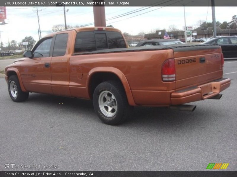 Amber Fire Pearl / Agate 2000 Dodge Dakota R/T Sport Extended Cab