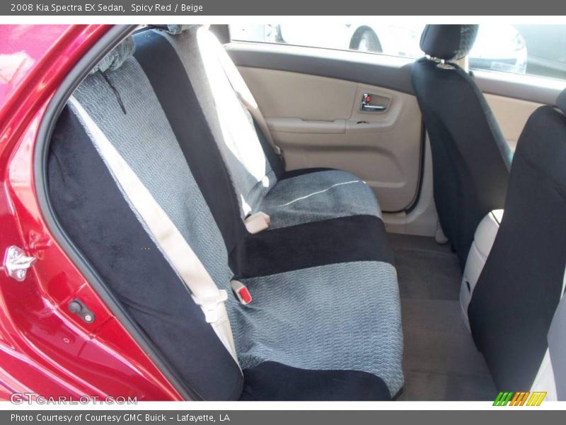 Spicy Red / Beige 2008 Kia Spectra EX Sedan