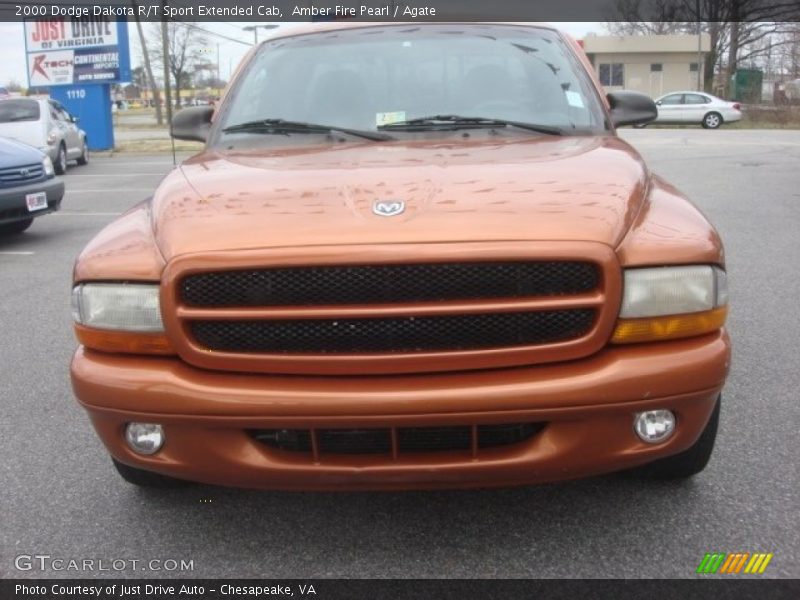 Amber Fire Pearl / Agate 2000 Dodge Dakota R/T Sport Extended Cab