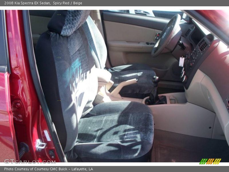 Spicy Red / Beige 2008 Kia Spectra EX Sedan