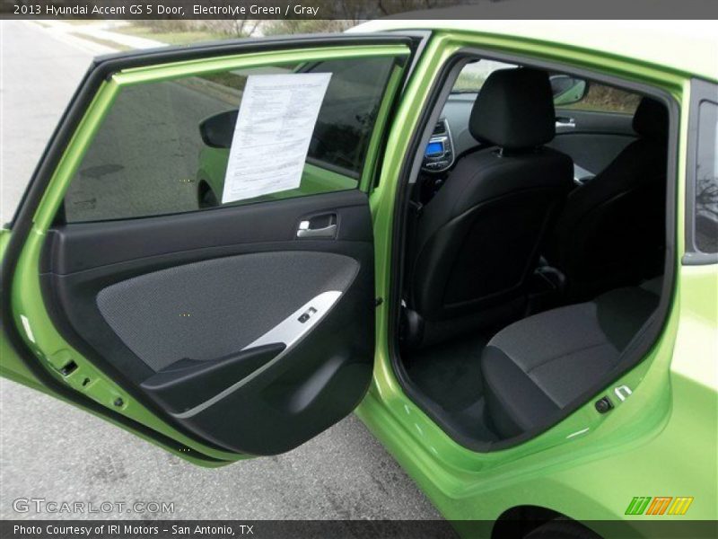 Electrolyte Green / Gray 2013 Hyundai Accent GS 5 Door