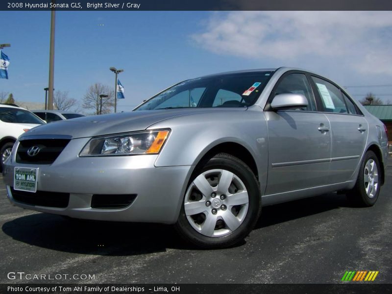 Bright Silver / Gray 2008 Hyundai Sonata GLS