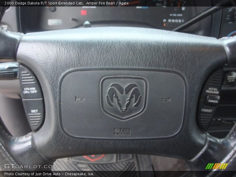 Amber Fire Pearl / Agate 2000 Dodge Dakota R/T Sport Extended Cab