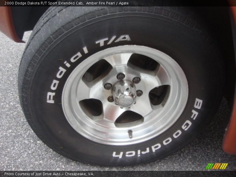 Amber Fire Pearl / Agate 2000 Dodge Dakota R/T Sport Extended Cab