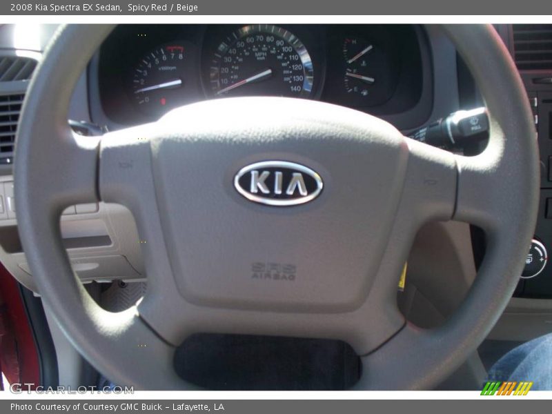 Spicy Red / Beige 2008 Kia Spectra EX Sedan