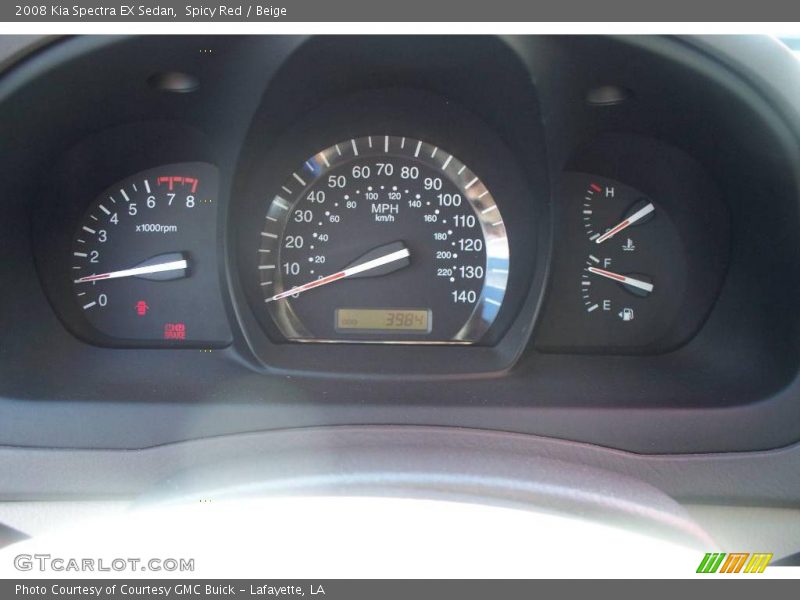 Spicy Red / Beige 2008 Kia Spectra EX Sedan