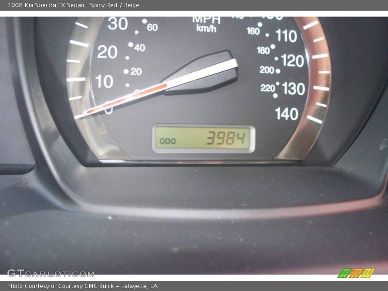 Spicy Red / Beige 2008 Kia Spectra EX Sedan