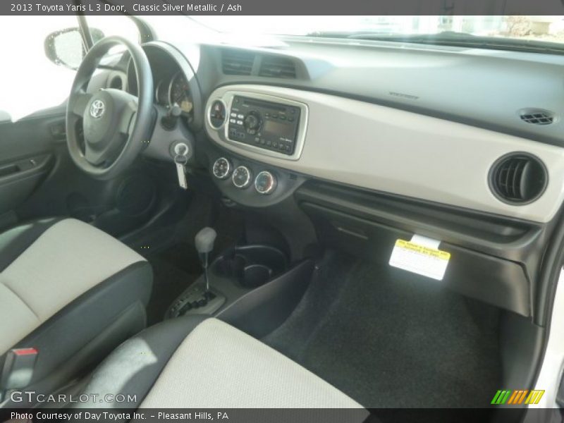 Classic Silver Metallic / Ash 2013 Toyota Yaris L 3 Door