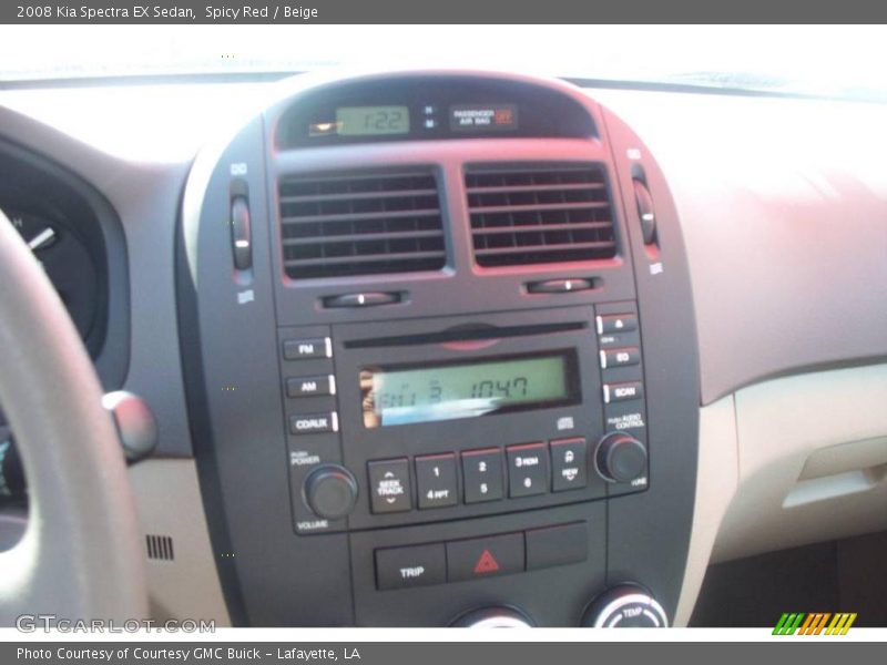 Spicy Red / Beige 2008 Kia Spectra EX Sedan