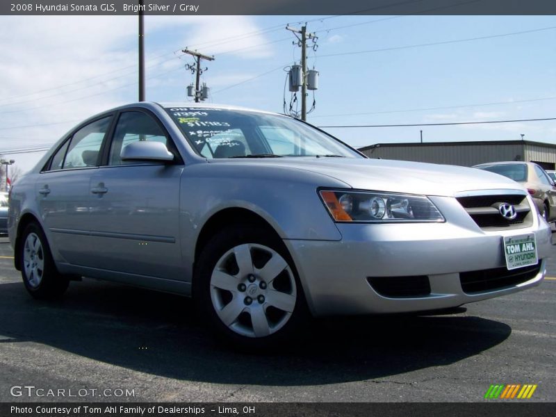 Bright Silver / Gray 2008 Hyundai Sonata GLS