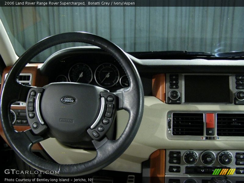 2006 Land Rover Range Rover Supercharged in Bonatti Grey with Ivory Interior - steering wheel & and dash - 2006 Land Rover Range Rover Supercharged