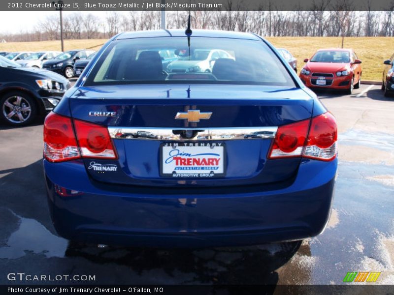 Blue Topaz Metallic / Jet Black/Medium Titanium 2012 Chevrolet Cruze LS