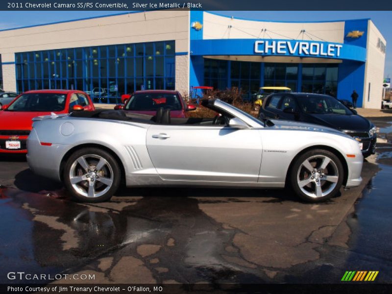 Silver Ice Metallic / Black 2011 Chevrolet Camaro SS/RS Convertible