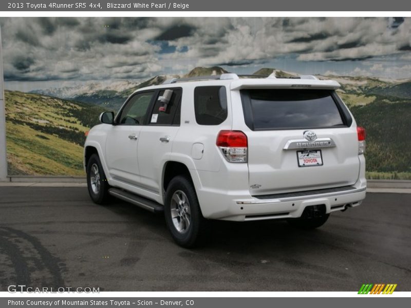 Blizzard White Pearl / Beige 2013 Toyota 4Runner SR5 4x4