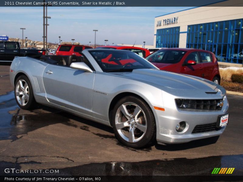Silver Ice Metallic / Black 2011 Chevrolet Camaro SS/RS Convertible