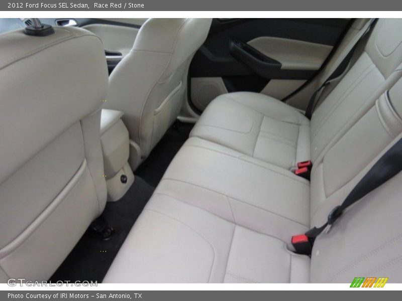 Race Red / Stone 2012 Ford Focus SEL Sedan