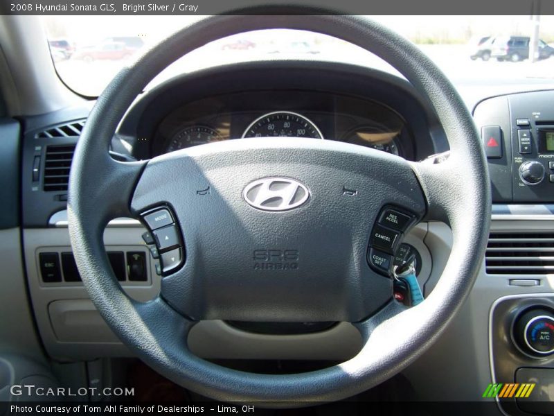 Bright Silver / Gray 2008 Hyundai Sonata GLS