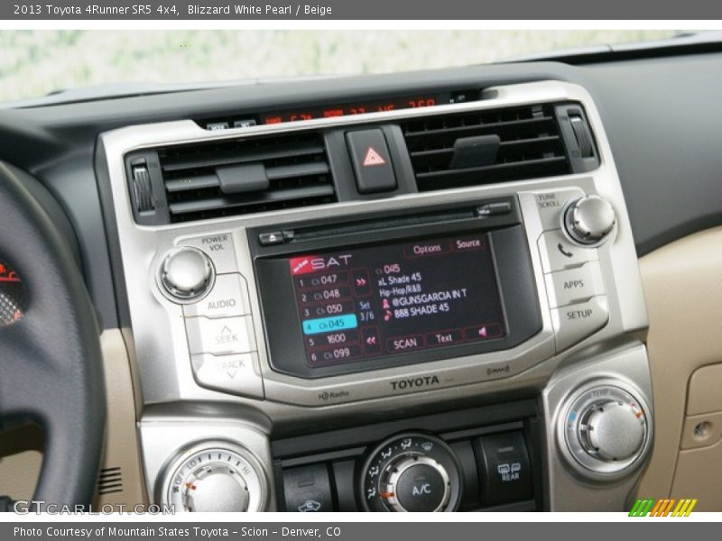 Blizzard White Pearl / Beige 2013 Toyota 4Runner SR5 4x4