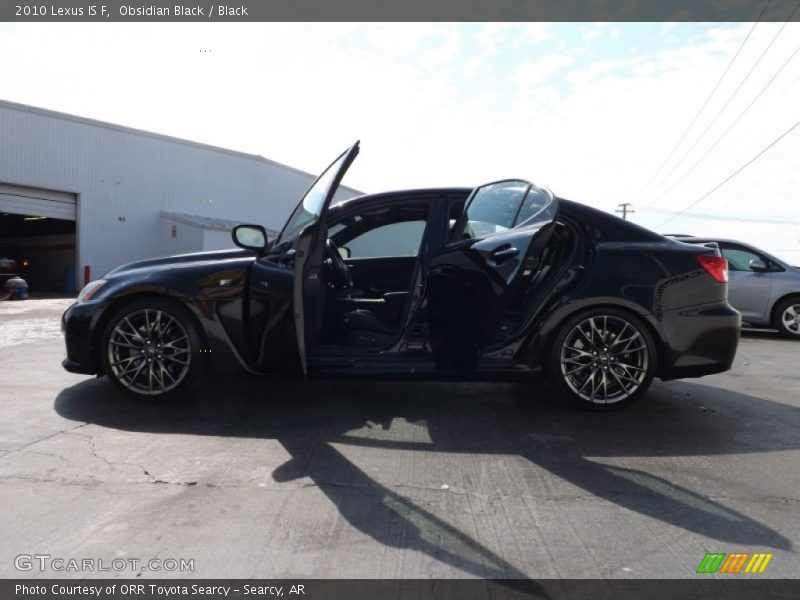 Obsidian Black / Black 2010 Lexus IS F