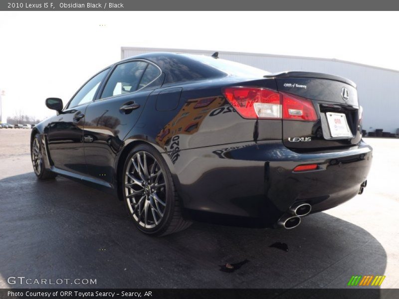 Obsidian Black / Black 2010 Lexus IS F