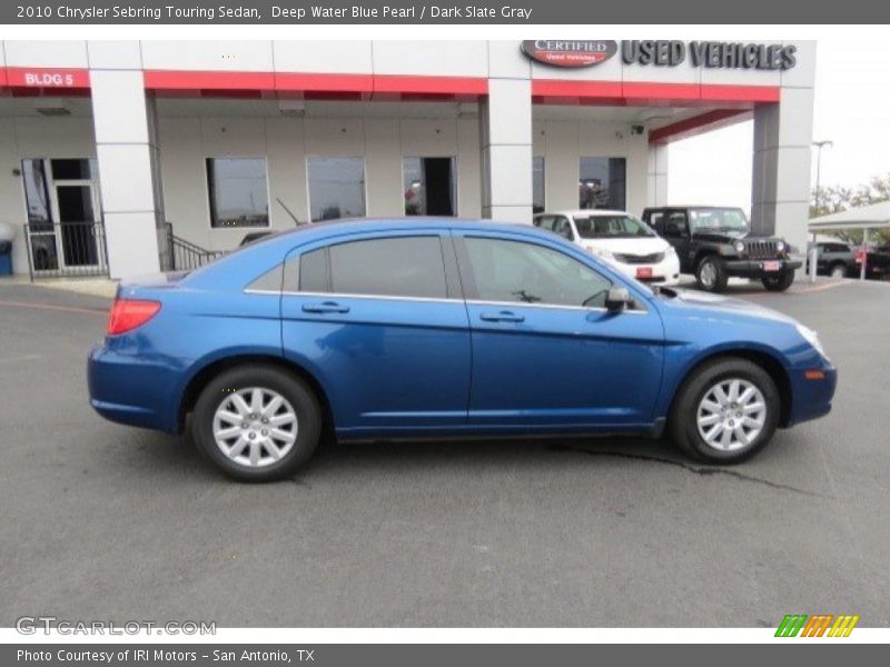 Deep Water Blue Pearl / Dark Slate Gray 2010 Chrysler Sebring Touring Sedan