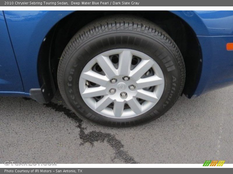 Deep Water Blue Pearl / Dark Slate Gray 2010 Chrysler Sebring Touring Sedan