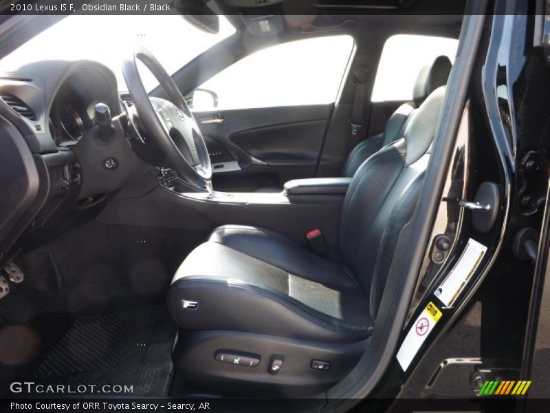 Obsidian Black / Black 2010 Lexus IS F