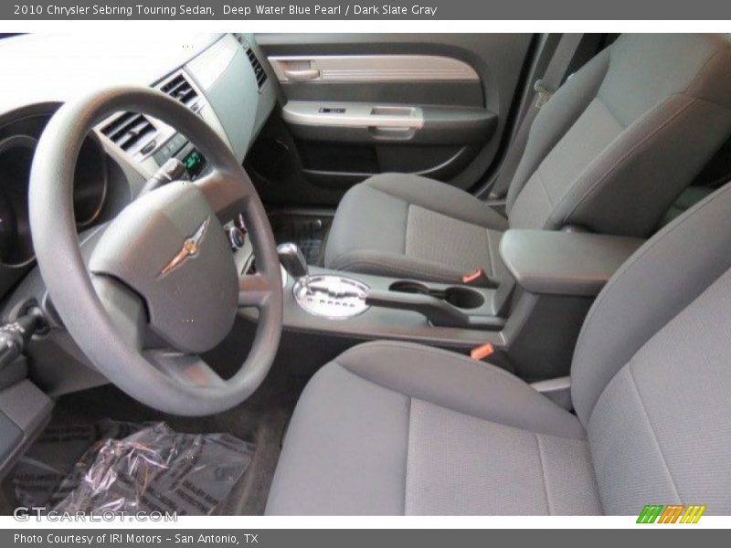 Deep Water Blue Pearl / Dark Slate Gray 2010 Chrysler Sebring Touring Sedan