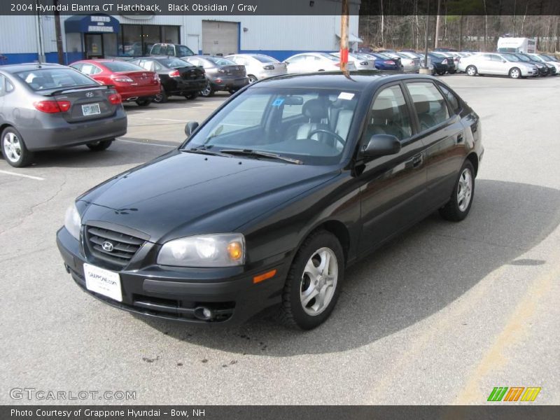 Black Obsidian / Gray 2004 Hyundai Elantra GT Hatchback