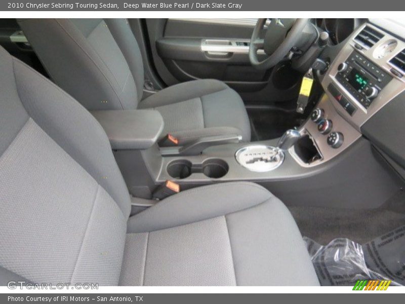 Deep Water Blue Pearl / Dark Slate Gray 2010 Chrysler Sebring Touring Sedan