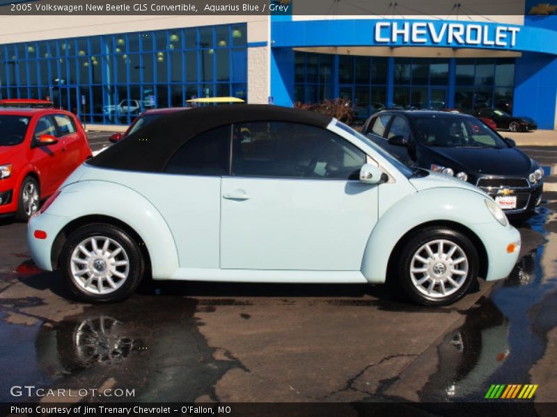 Aquarius Blue / Grey 2005 Volkswagen New Beetle GLS Convertible