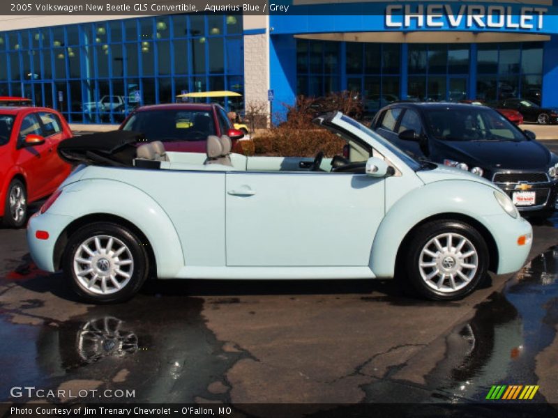 Aquarius Blue / Grey 2005 Volkswagen New Beetle GLS Convertible