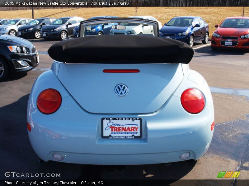 Aquarius Blue / Grey 2005 Volkswagen New Beetle GLS Convertible