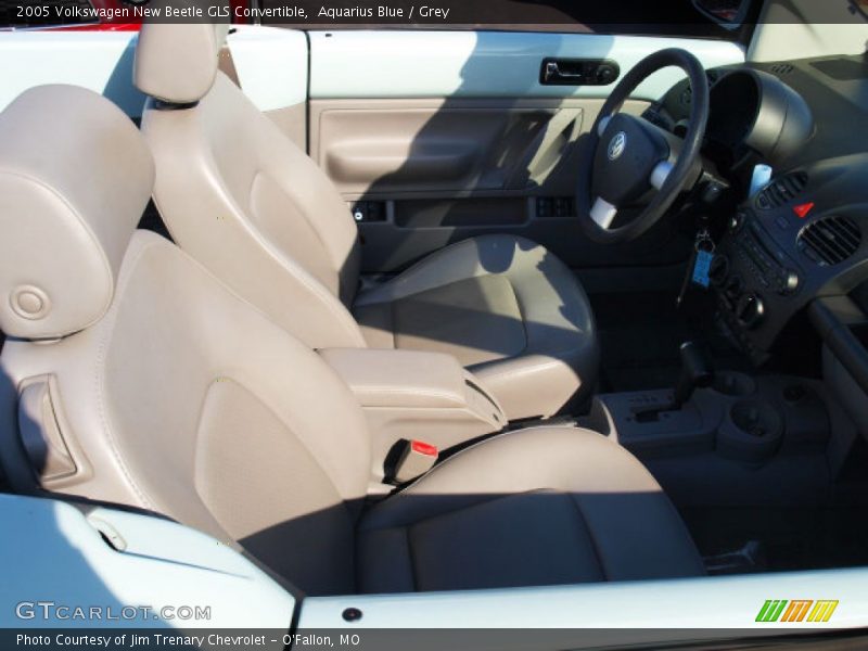 Aquarius Blue / Grey 2005 Volkswagen New Beetle GLS Convertible