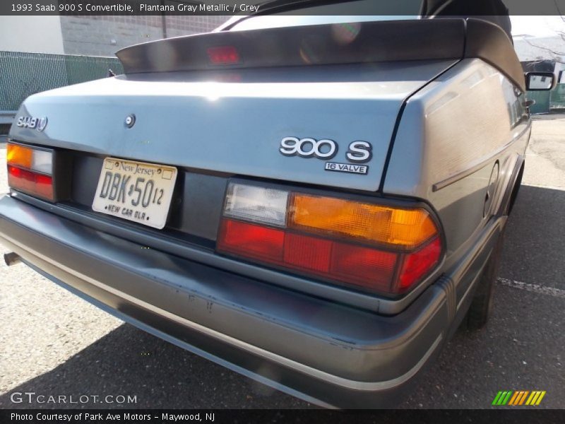 Plantana Gray Metallic / Grey 1993 Saab 900 S Convertible