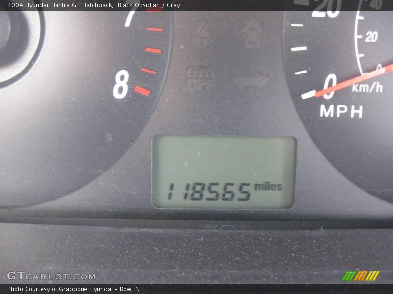 Black Obsidian / Gray 2004 Hyundai Elantra GT Hatchback
