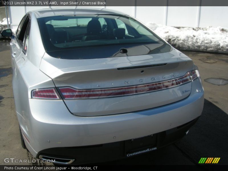 Ingot Silver / Charcoal Black 2013 Lincoln MKZ 3.7L V6 AWD