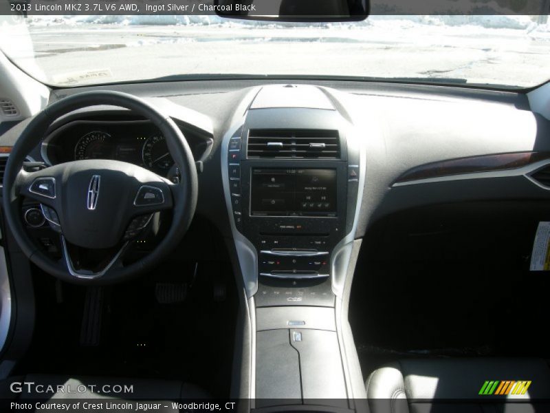 Ingot Silver / Charcoal Black 2013 Lincoln MKZ 3.7L V6 AWD